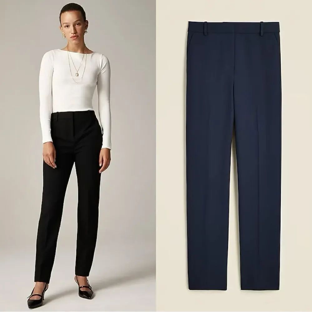 NWT J CREW New Cameron pant in four-season stretch in black